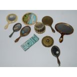 Various miniature hand mirrors etc Condition Report: Available upon request