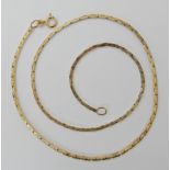 A 9ct gold fancy neck chain length 49cm, weight 11gms Condition Report: Available upon request