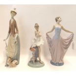 Three Lladro figures including 'For a Perfect Performance', no 7641, designed by Regino Torrijos,