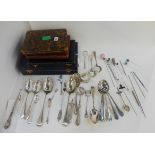 A tray lot of assorted cased EP cutlery Condition Report: Available upon request