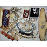 A collection of vintage costume jewellery Condition Report: Available upon request