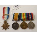 A lot comprising a WWI group of two to 27635 Pte. B Bernbaum North N. R. with a WWII war medal and a