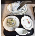 Myott and Sons dinnerwares, a pair of Royal Doulton cups and saucers etc Condition Report: condition
