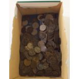A box of mainly Victorian copper coins Condition Report: Available upon request