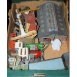 Two boxes of railway model building etc Condition Report: Available upon request