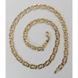 A 9ct gold fancy neck chain, length 47cm, weight approx 30.5gms Condition Report: Available upon