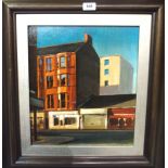 NICHOL WHEATLEY Partick, Hayburn Street, signed, oil on board, 42 x 37cm Condition Report: Available