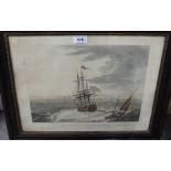 AFTER ORME ENGRAVED BY AQUAFORTE View of Acre & H M Ship Le Tigre, 30 x 36cm and three others (4)