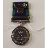 A Queen Elizabeth II general service medal with Gulf bar to 015438ZV A M Cameron R.N. Condition