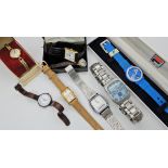 A collection of fashion watches, to include Casio, Rotary, Fila etc Condition Report: Available upon