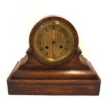 An oak cased drum head mantle clock the movement marked Frodsham, 4357, 21.5cm high Condition