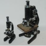 A W. Watson & Son microscope and cased student microscope Condition Report: Available upon request