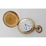 A gold plated Admiral pocket watch, case by Elgin diameter approx 5cm, weight 100gms Condition