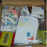 Two boxes of various world stamps Condition Report: Available upon request