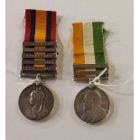 A lot comprising a King's South Africa medal with South Africa 1901 & 1902 bars to 6595 Pte. J