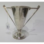 A silver trophy cup "Dalry Lawn Tennis Club", by George Betjemann & Sons, London 1932, 16cm x