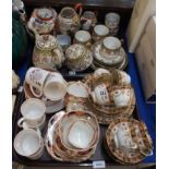 Assorted tea and coffee wares including Royal Albert, Heathcote, Noritake, Japanese eggshell and