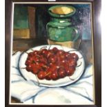 NICHOL WHEATLEY Still life, oil on board, 50 x 40cm Condition Report: Available upon request