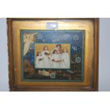 A hand touched print of children choir framed and glazed Condition Report: Available upon request