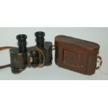 A pair of Dolland binoculars, Zeiss Icon camera and hardwood painted truncheon (3) Condition Report: