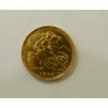 A gold half sovereign, 1982 Condition Report: Available upon request