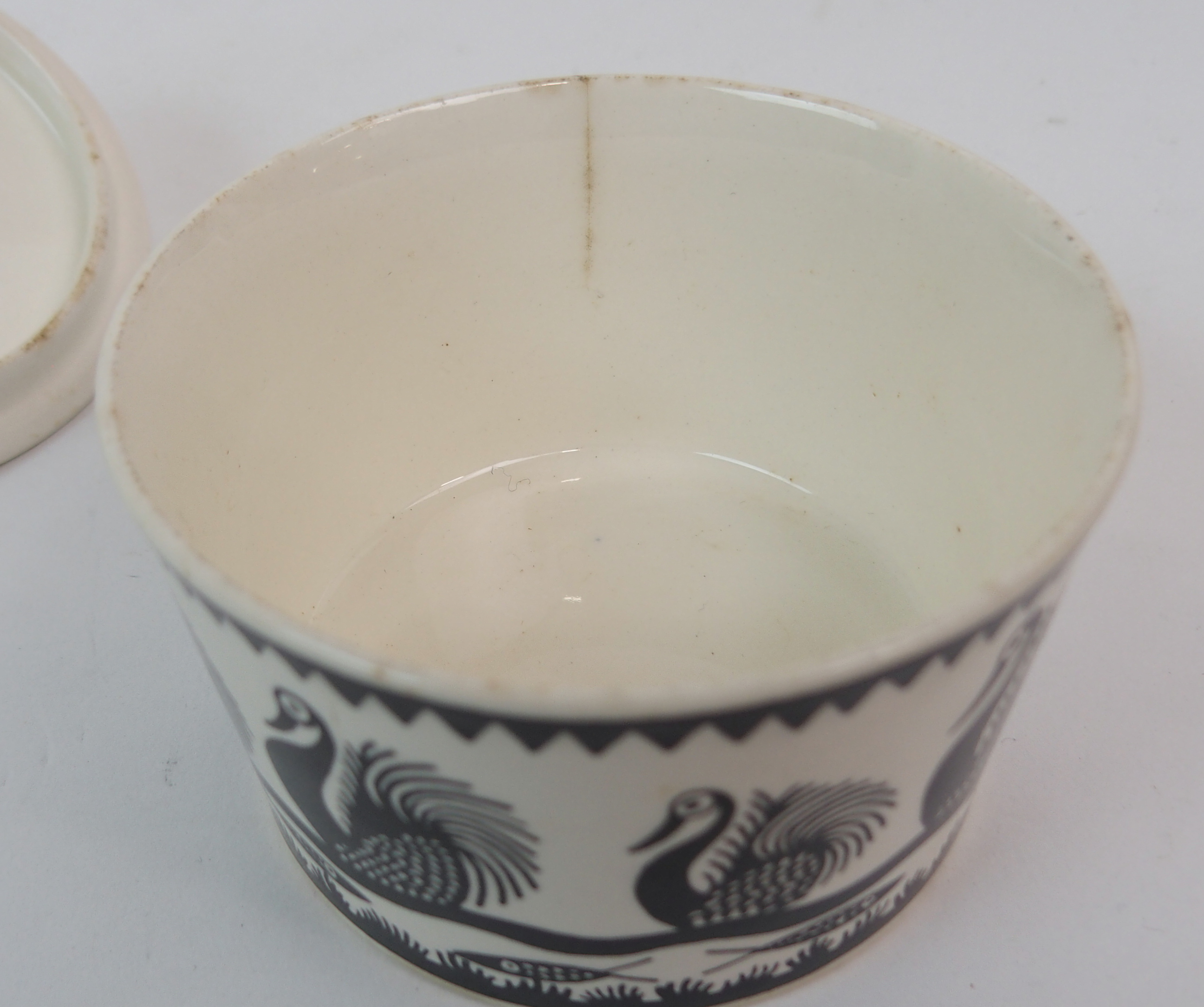 A SCOTTIE WILSON FOR ROYAL WORCESTER COFFEE SET decorated with swans on water with fish below, - Image 6 of 21