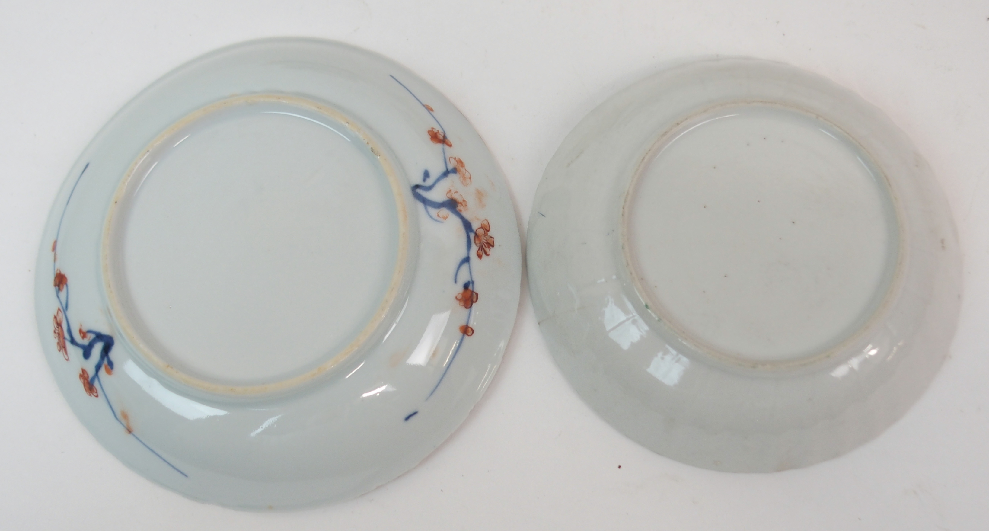 FIVE CHINESE EXPORT RICE BOWLS AND SAUCERS painted with ladies and children in garden landscapes ( - Image 7 of 27