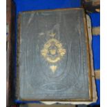 A Brown's family bible with gilt-metal clasps Condition Report: Available upon request