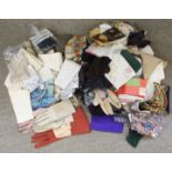 A collection of vintage ladies gloves, handkerchiefs etc Condition Report: Available upon request