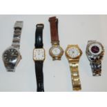A collection of various ladies and gents fashion watches. Please Note: One boxed watch has been