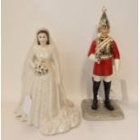 A Royal Doulton figure 'Lifeguard' HN5364, from the Iconic London Collection, and a Royal