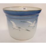 A Bing & Grondhal jardiniere, decorated with a pair of seagulls, 18cm high Condition Report: