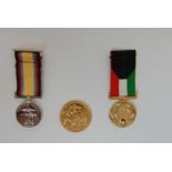 A cased gold sovereign commemorative set "Behind Enemy Lines - The Gulf War Collection", comprising;