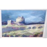 HAZEL NAGL Eilean Donan Castle, signed, oil on board, 24 x 36cm Condition Report: Available upon