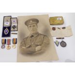 A lot comprising a WWI group of two to 22316 Sjt. A McCaskill, A.S.C., a special constable medal