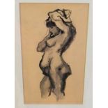 JULIA PARKER Female nude study, watercolour, 17 x 10cm Condition Report: Available upon request