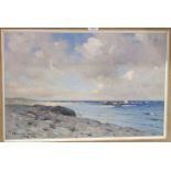 ROBERT RUSSELL MACNEE Port Mhor Bay, Tiree, signed, oil on canvas, 40 x 59cm Condition Report: