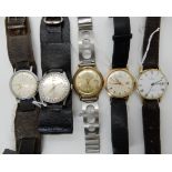 Three retro Oris wristwatches, an Allaine watch and a vintage Timex Condition Report: