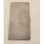 A silver cigarette case, London 1931, 243gms Condition Report: Available upon request