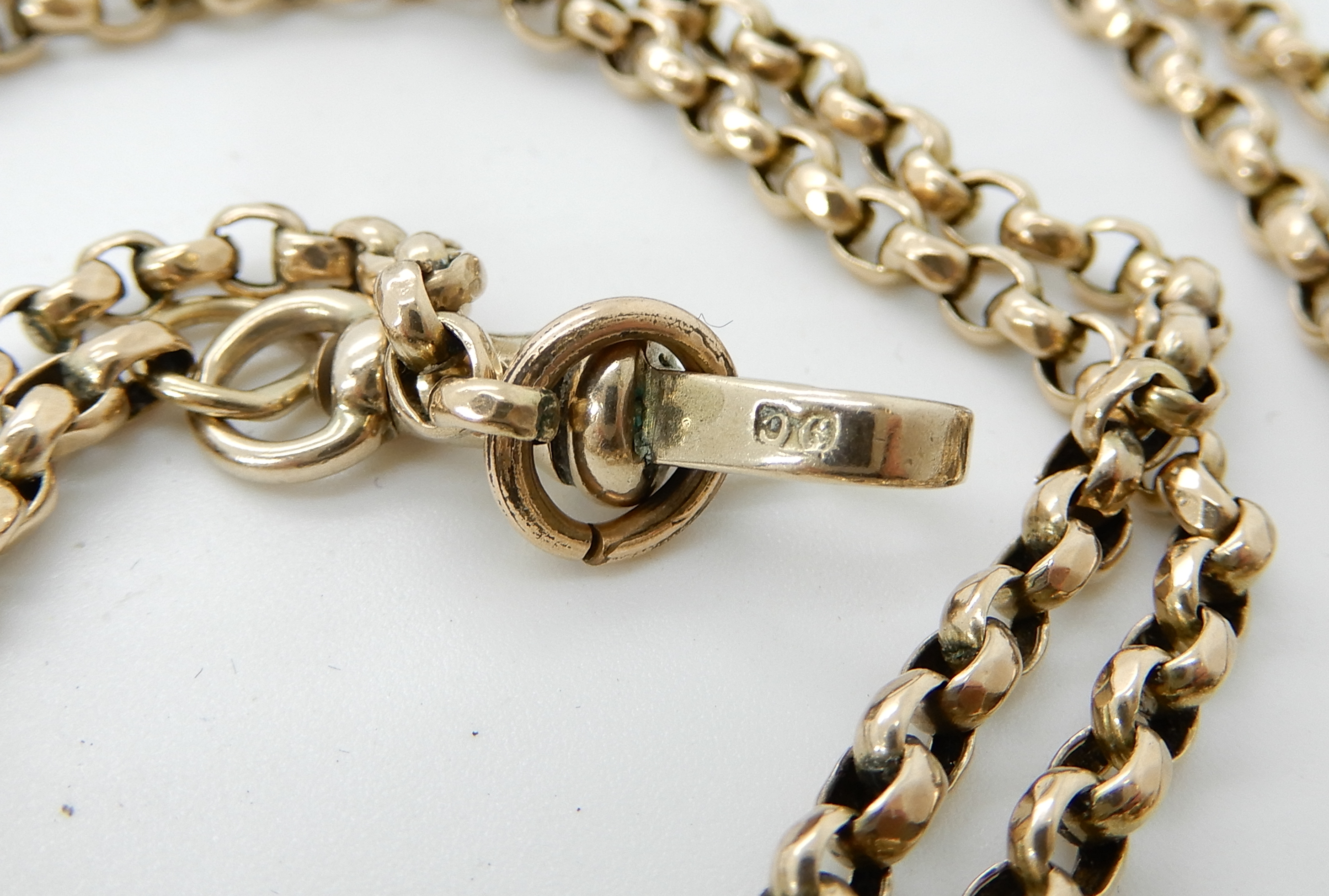 A 9ct gold guard chain length 122cm, weight 20.4gms Condition Report: Available upon request - Image 2 of 2