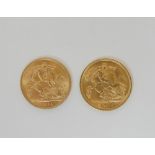 Two gold half sovereign, 1914 and 1916 Condition Report: Available upon request