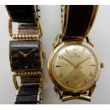 A retro Helbros Invincible watch together with a Lord Elgin vintage watch Condition Report: Not