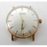 A 14k gold Gruen watch head, weight including mechanism 19.6gms Condition Report: Available upon