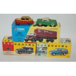 Two vintage Dinky models, two Vanguards, Corgi Classics and collection of model soldiers Condition