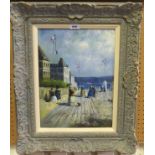 P CARDIN On The Promenade, signed, oil on canvas, 39 x 29cm Condition Report: Available upon