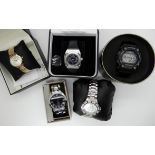 Five fashion watches to include Police, Briel, Rotary etc Condition Report: Not available for this