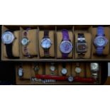 Fourteen ladies fashion watches to include, Tissot, Sekonda, Gems TV, etc Condition Report: Not
