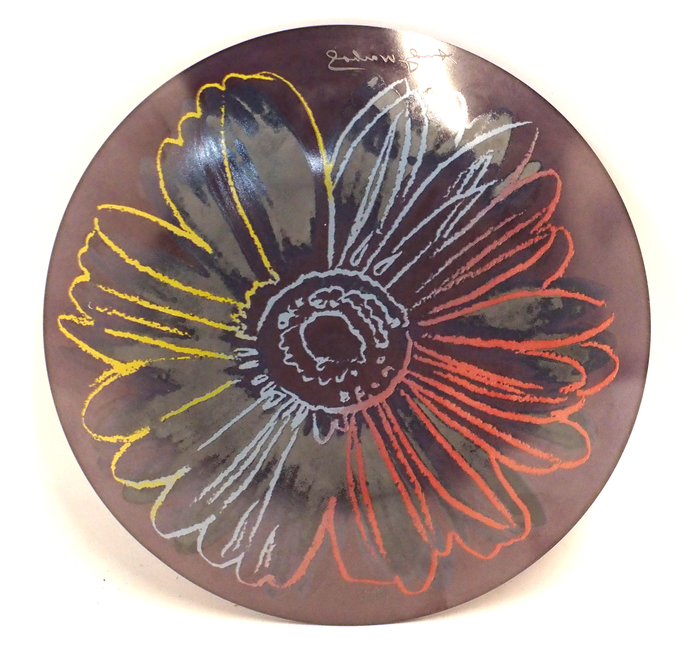 An Andy Warhol Rosethal studio line glass plate, 19.5cm diameter Condition Report: Available upon - Image 2 of 3