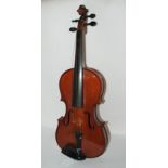 An early two-piece back violin with interior paper Antonius Stradivarius Cremonenis Faciebat