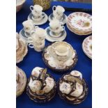 An Edwardian teaset and Susie Cooper Glen Mist tea and coffee cups and saucers Condition Report:
